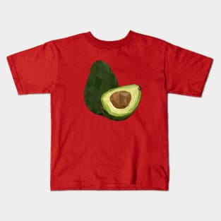 Avocado's Low Poly Art Kids T-Shirt